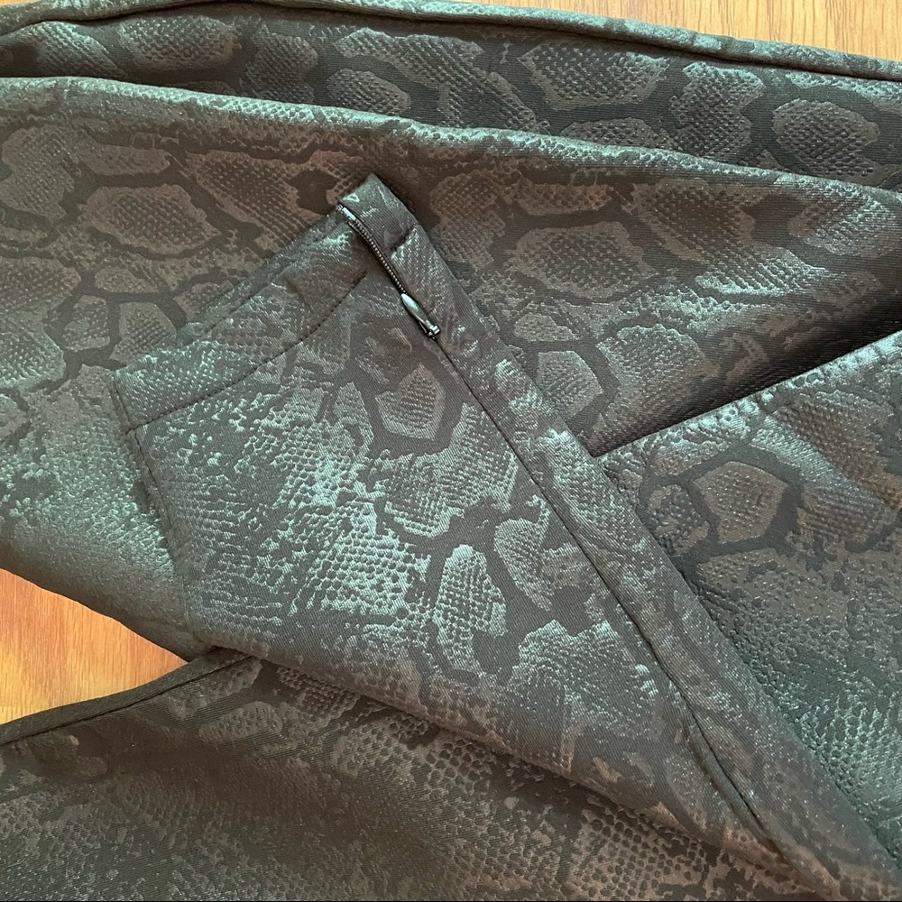 Zara black snake skin leggings - Picture 4 of 5